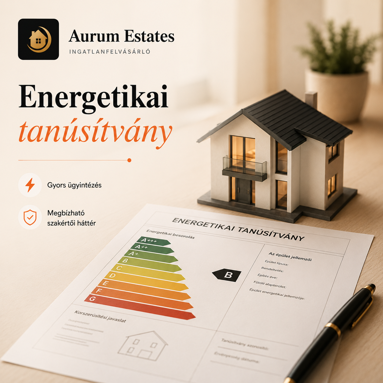 Energetikai tanúsítvány ingatlan felvásárlás esetén